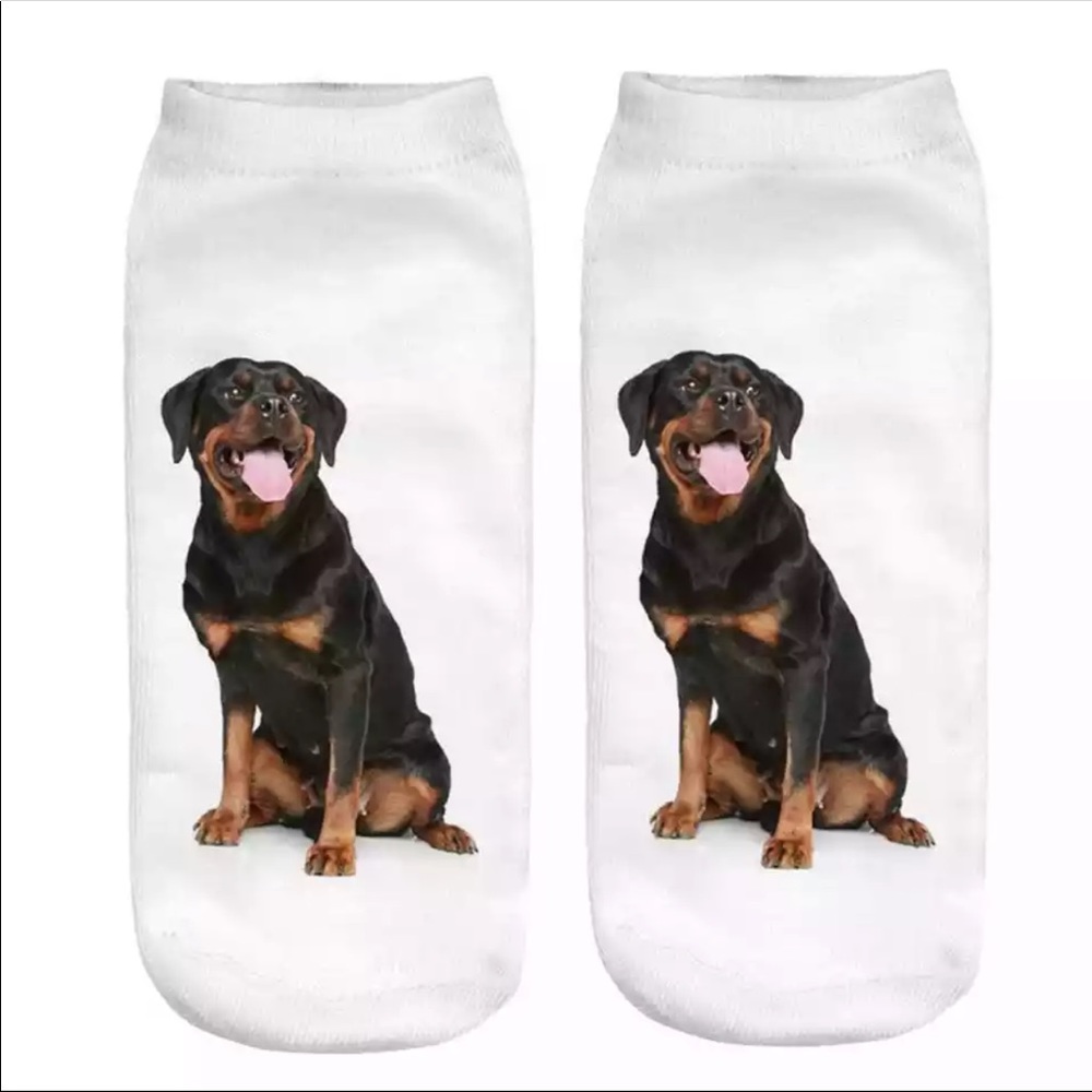 Womens 3D Cute Novelty Dog Socks